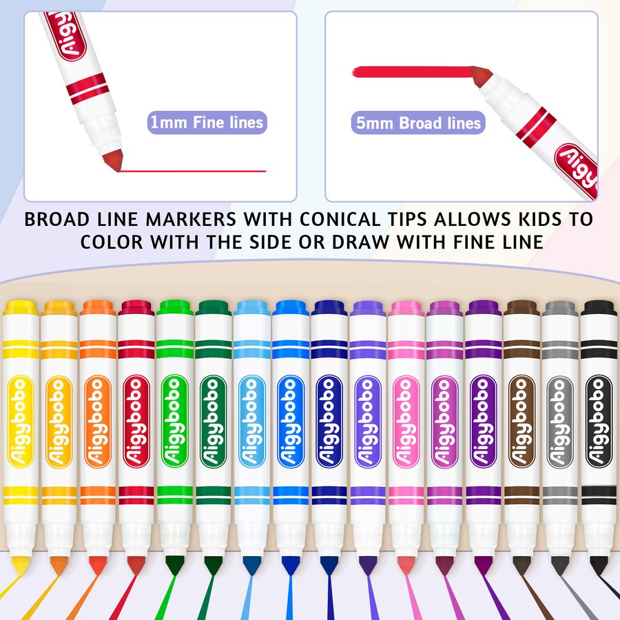 Aigybobo Washable markers