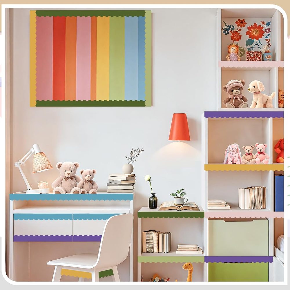 Bulletin Board Borders, 8 Rolls — Boho photo 5