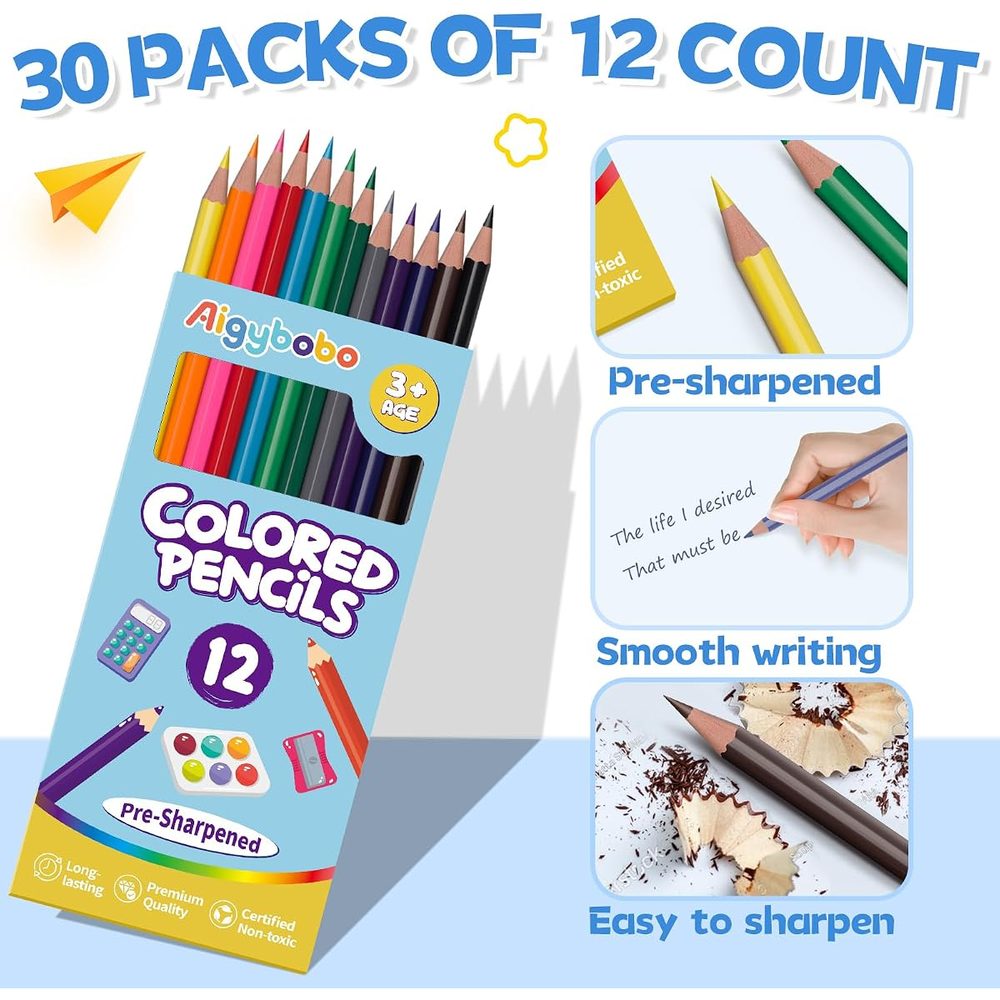 Colored Pencils, 30 Packs (360 Count) photo 3