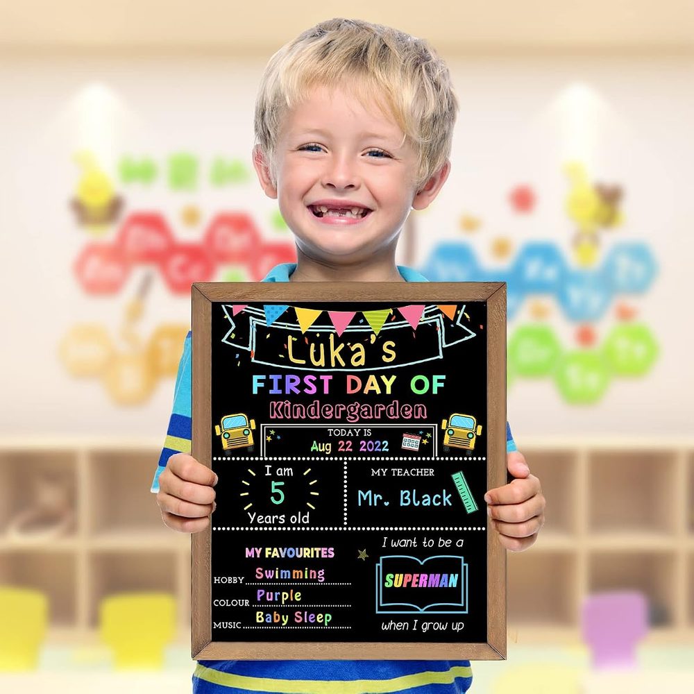 First & Last Day of School Chalkboard Sign photo 2