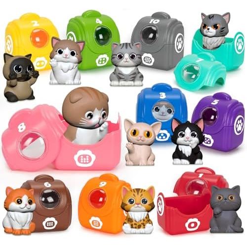 Aigybobo Kitten Bags Counting Set, 20 Pieces