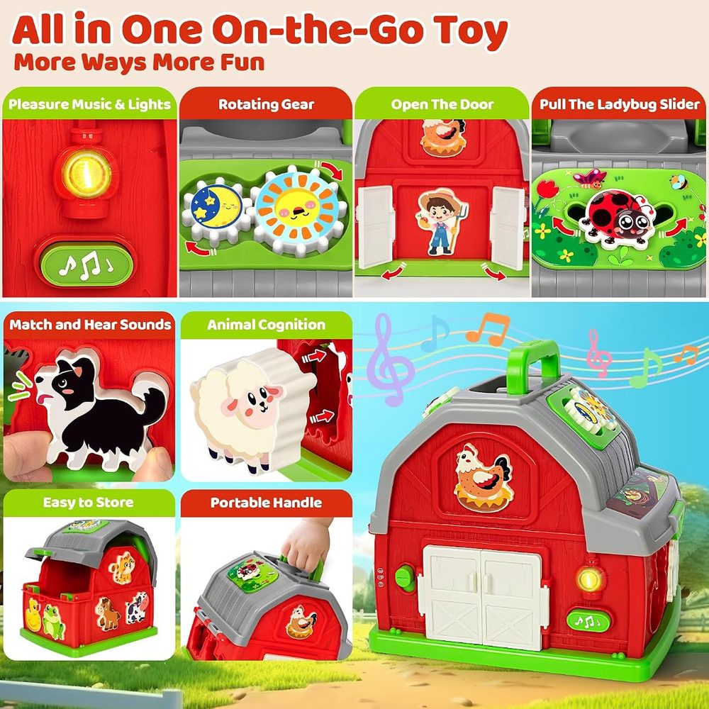 Musical Farm Barn Shape Sorter photo 2