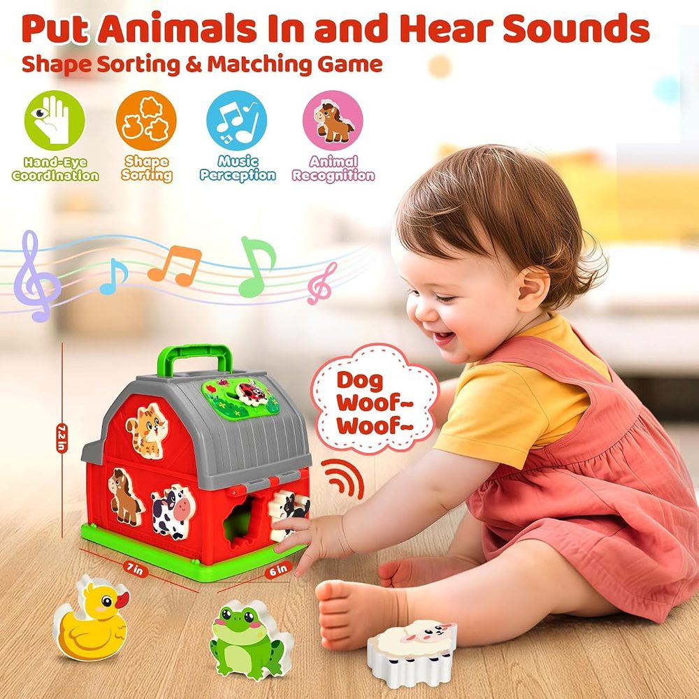 Musical Farm Barn Shape Sorter photo 3