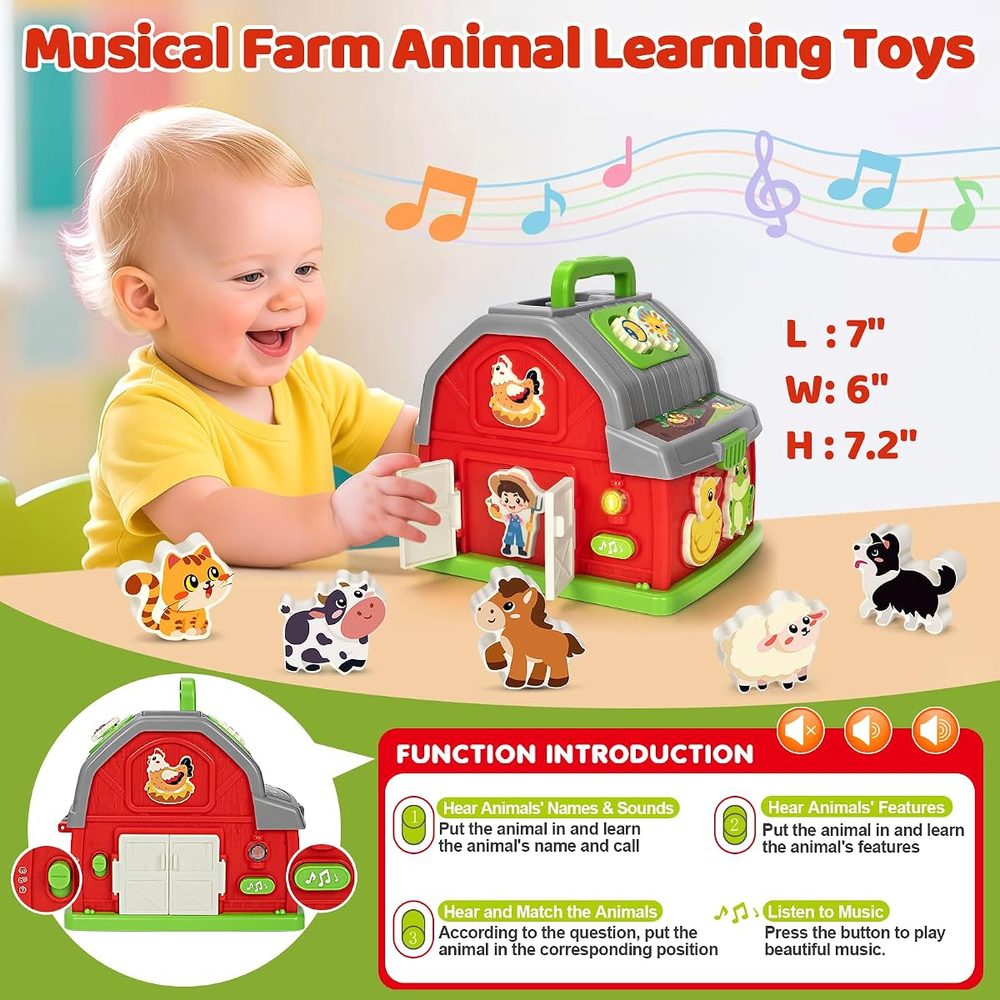 Musical Farm Barn Shape Sorter photo 5