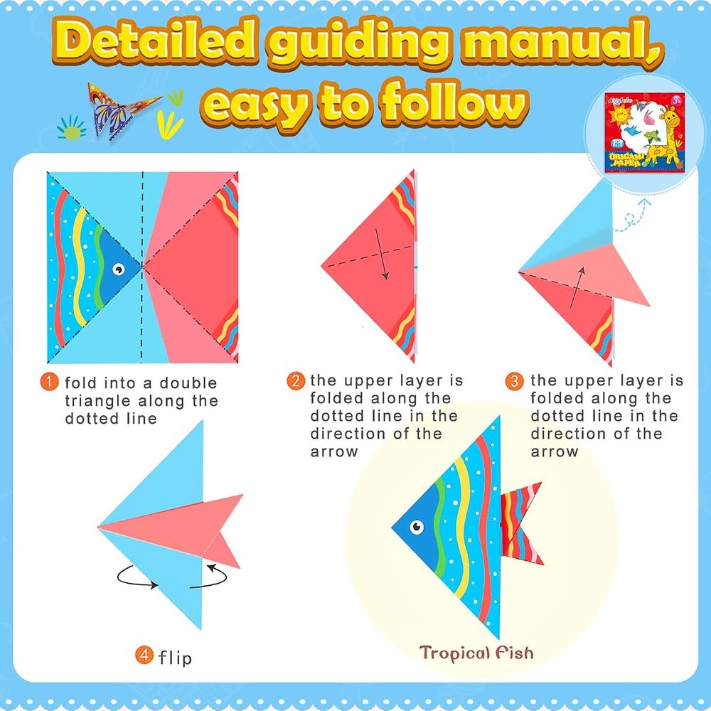 Origami Paper Kit, 308 Sheets with Book photo 4