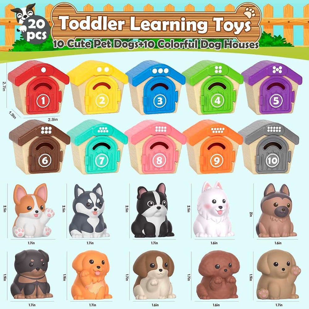 Puppy Dog Houses Counting Set, 20 Pieces photo 3