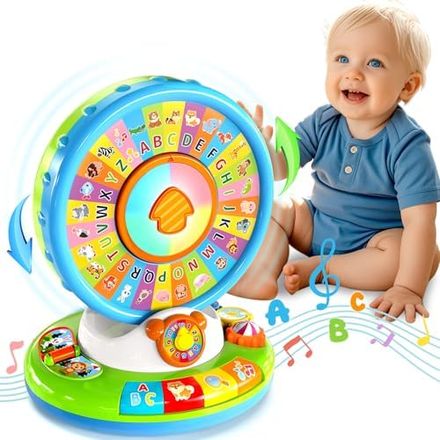 Aigybobo Spin & Sing Alphabet Zoo — Blue