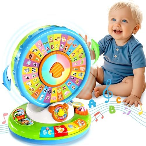 Aigybobo Spin & Sing Alphabet Zoo — Blue