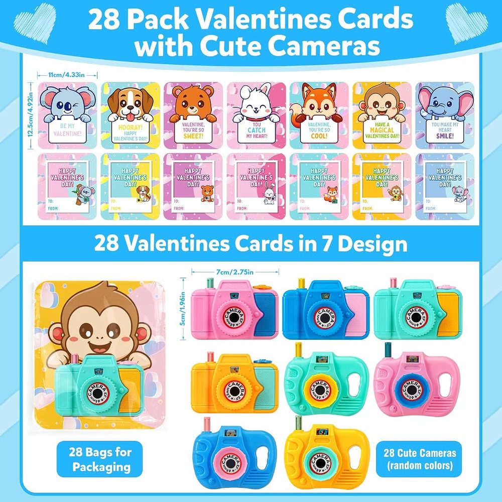 Valentine Cards with Mini Camera Viewers, 28 Pack photo 2