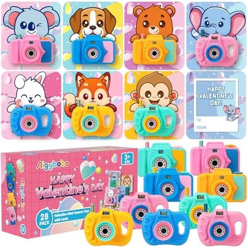 Aigybobo Valentine Cards with Mini Camera Viewers, 28 Pack