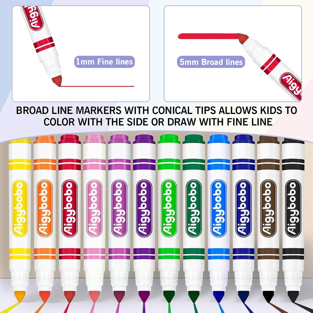 Washable Markers, 192 Count — 12 Colours photo 2