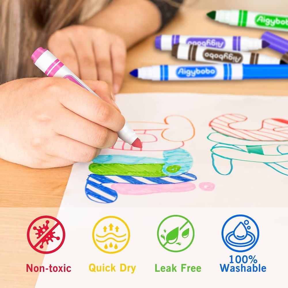 Washable Markers, 192 Count — 12 Colours photo 3