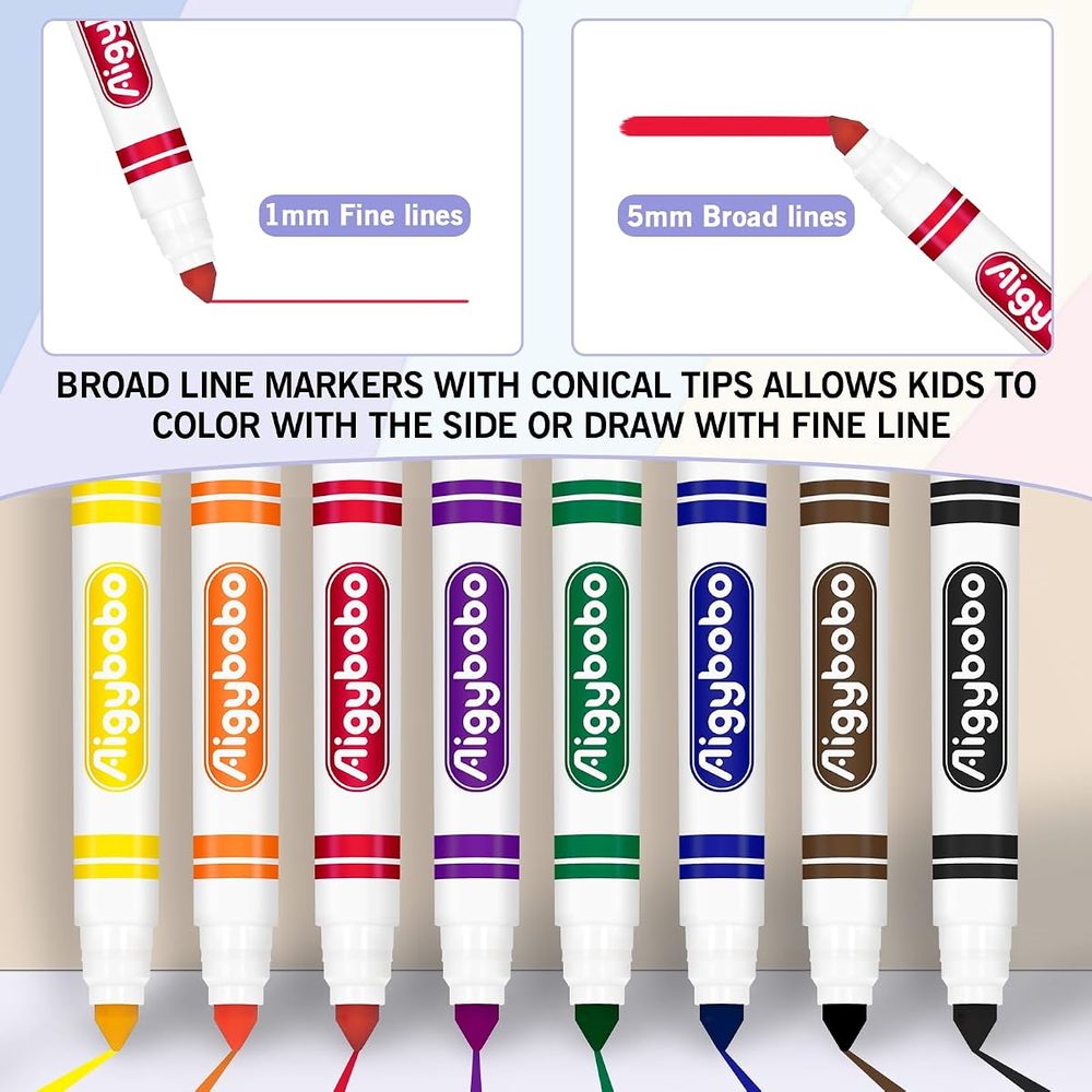 Washable Markers, 200 Count — 8 Colours photo 3